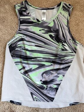 lululemon athletica Marble Print Tank Top in Black, Gray, Green, White